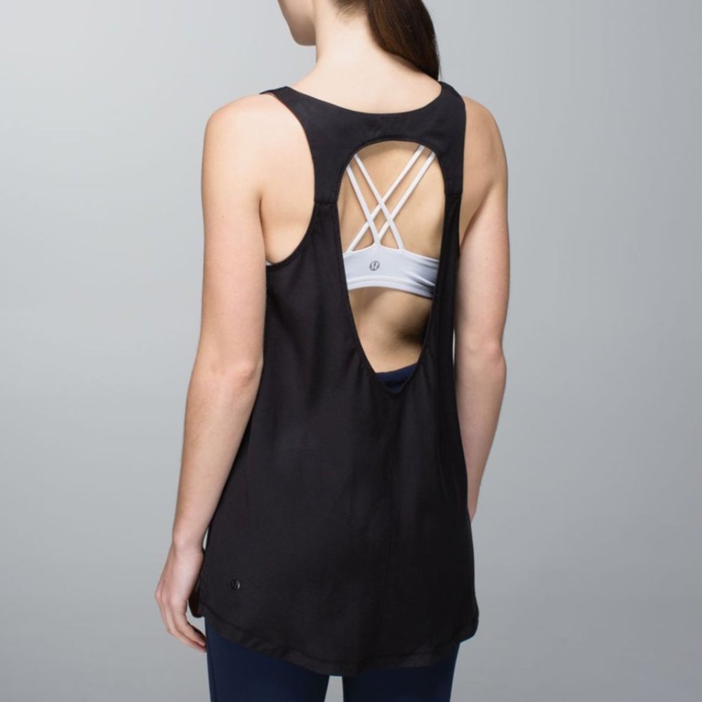 Lululemon Peace of Mind Black Tank Top